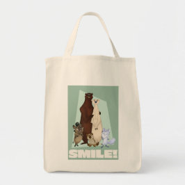Bolso De Tela Familia y amigos del oso lindo y feliz