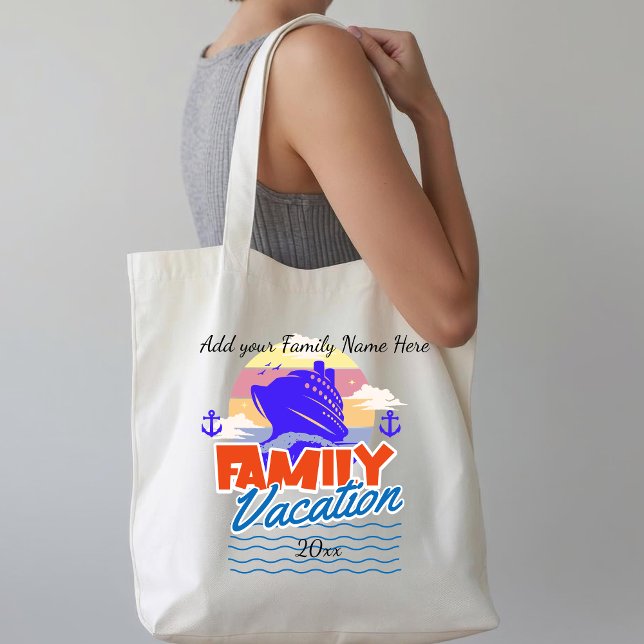 Bolso De Tela Family CRUISE Blue/Orange Sunset PERSONALIZE (Subido por el creador)