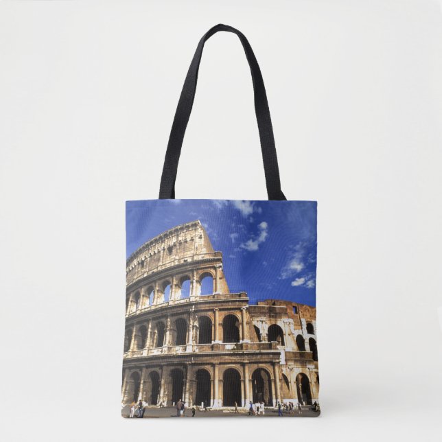 Bolso De Tela Famosas ruinas del Coliseo en Roma Italia (Anverso)