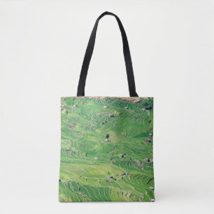 Bolso De Tela Famosas terrazas de arroz yuanyang - Yunnan, China