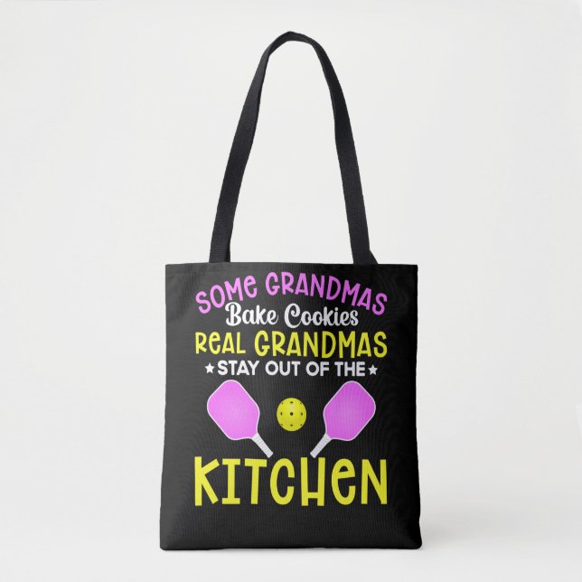 Bolso De Tela Famoso Grandma Sport Lover Abuela Pickleball (Anverso)