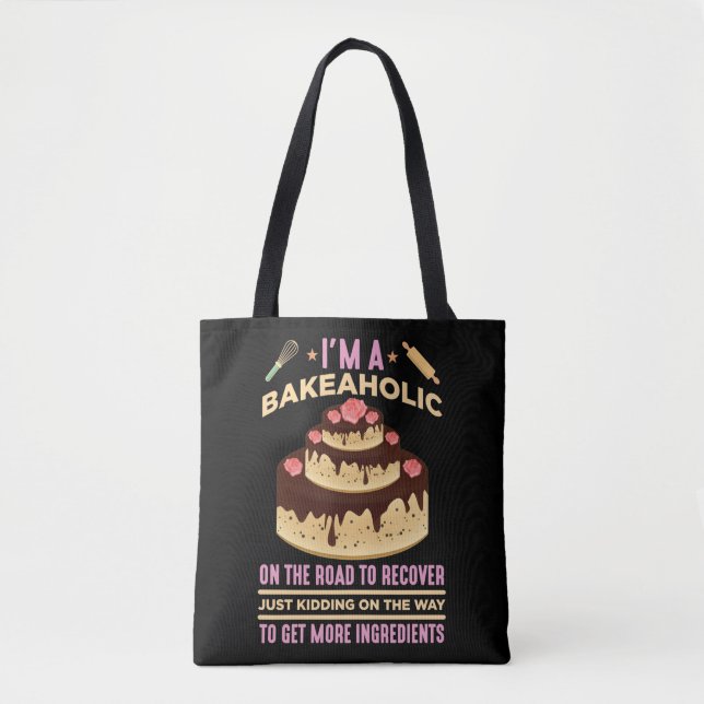 Bolso De Tela Famoso panadería pastelería de pastelería (Anverso)