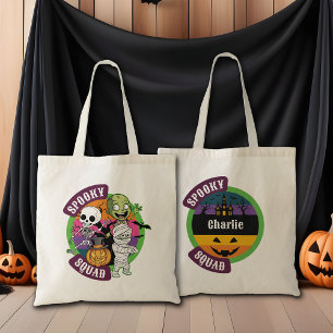 Bolso De Tela Famoso truco o trato de Personalizado de Monstruo