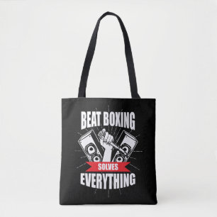 Bolso De Tela Fan divertida de Beatbox de la camiseta del boxeo