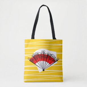 Bolso De Tela Fan española por todo el tote