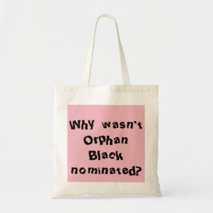 Bolso De Tela Fan negra huérfana porqué no era el negro huérf