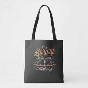 Bolso De Tela Fanático de los Libros - La Biblioteca Está Llaman