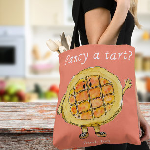 Bolso De Tela Fancy a Tart Funny Treacle Quirky Extraño Humor de