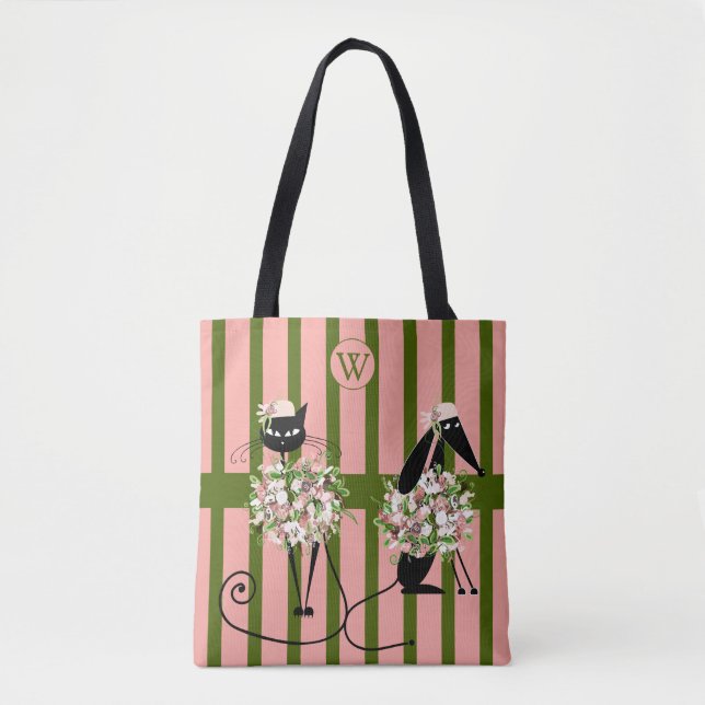 Bolso De Tela Fancy Cat & Dapper Dog Tote (Anverso)
