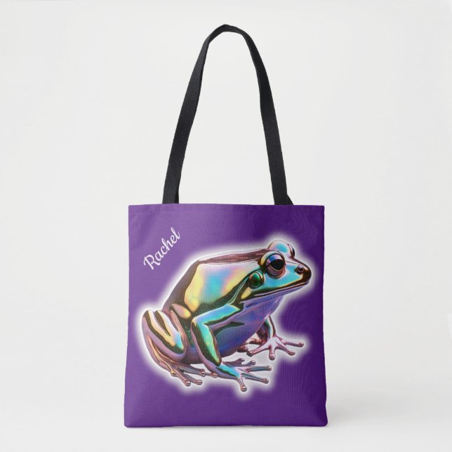 Bolso De Tela Fancy Frog (Anverso)
