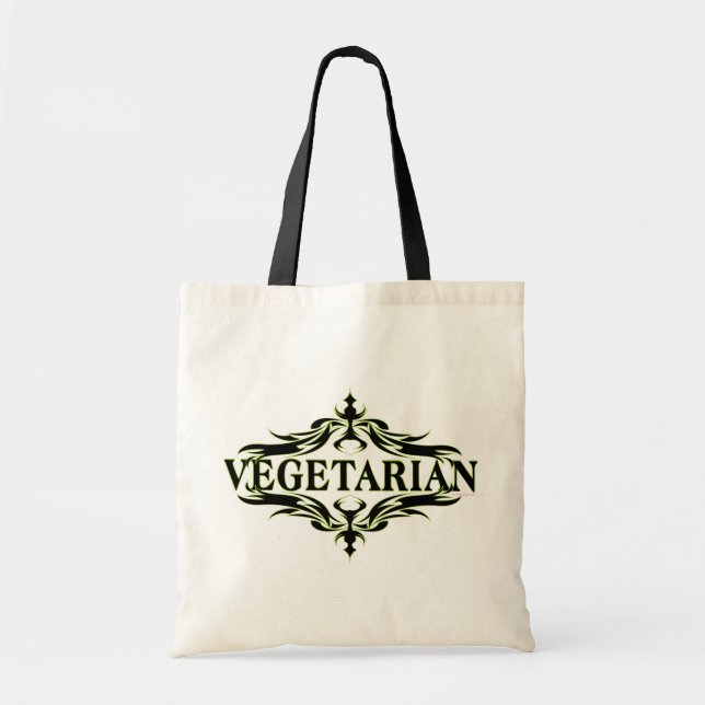 Bolso De Tela Fancy in Black - Vegetariano (Frente)