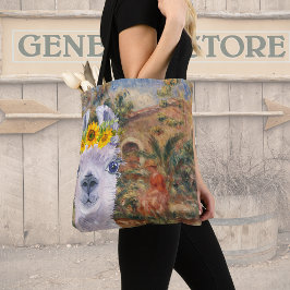Bolso De Tela Fancy Llama y la granja de Renoir