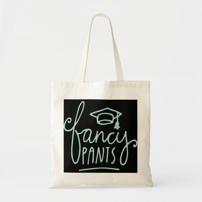 Bolso De Tela Fancy Pants Grad Funny Grad (Frente)