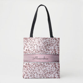 Bolso De Tela Fancy Pink Rubor Marble Purpurina personalizado