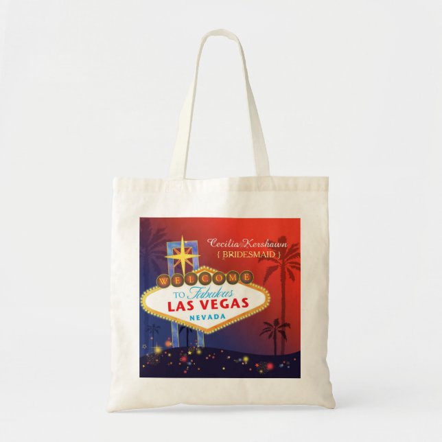 Bolso De Tela Fancy Twilight Boda Las Vegas Bridesmaids regalo (Frente)