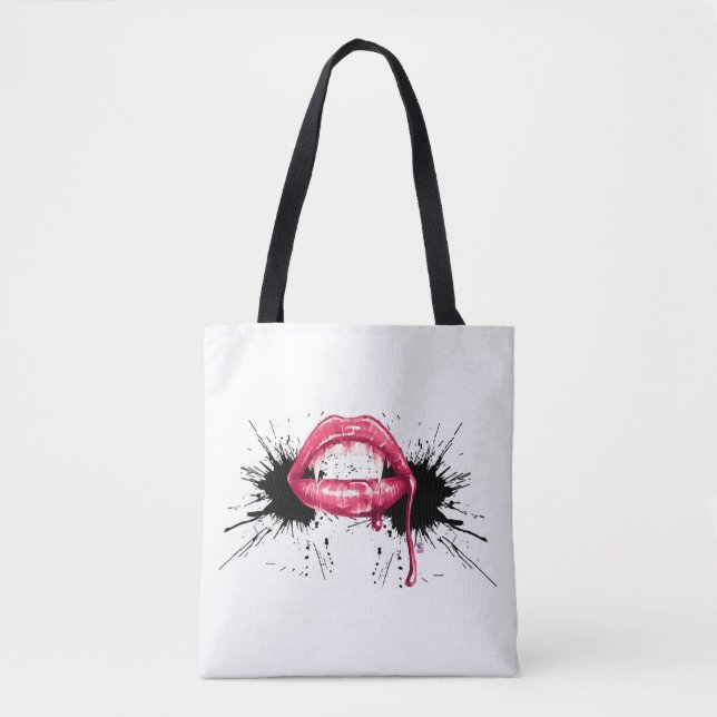 Bolso De Tela Fangs Splash (Anverso)