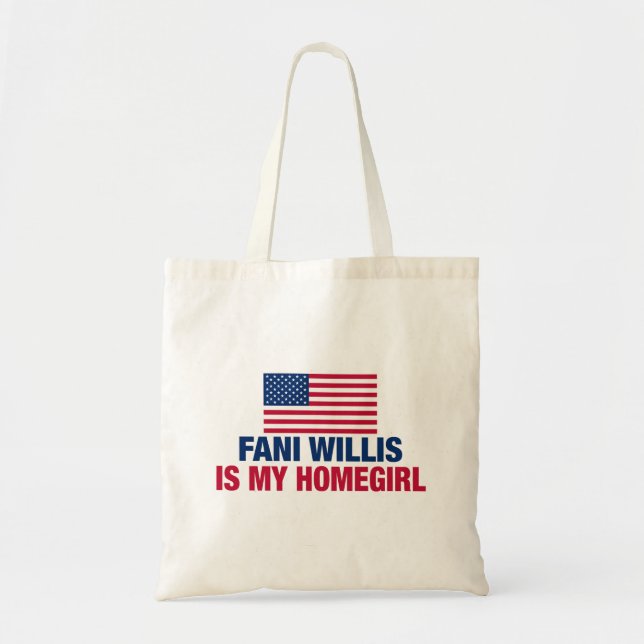 Bolso De Tela Fani Willis es mi hogar (Frente)