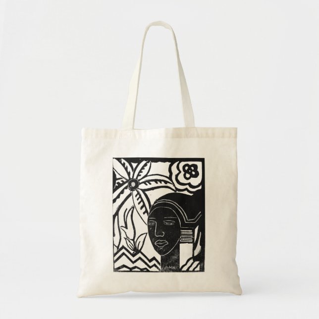 Bolso De Tela Fantasía africana por James Lasesene (Frente)