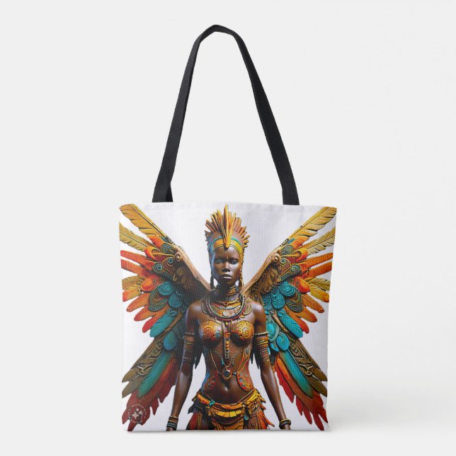 Bolso De Tela Fantasía bantu marafiki africana (Reverso)