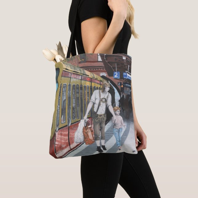 Bolso De Tela Fantasía comercial Tote Bag (Detalle)