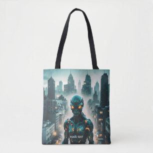 Bolso De Tela Fantasía Cute Cyborg