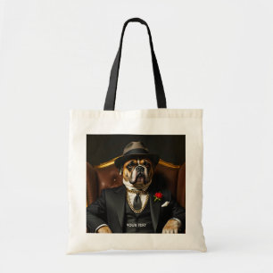 Bolso De Tela Fantasía Cute Dog Black Suite