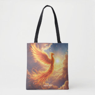 Bolso De Tela Fantasía Cute Flaming Phoenix Rises