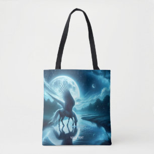 Bolso De Tela Fantasía Cute Horse Wings Moon