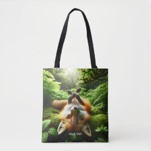Bolso De Tela Fantasía Cute Jugando Bosque Fox