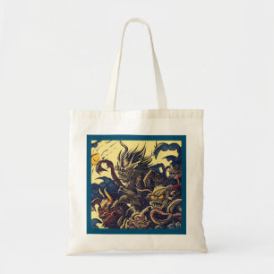 Bolso De Tela Fantasía Demons - Woodcut 4