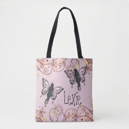 Bolso De Tela Fantasía floral Fe personalizadas