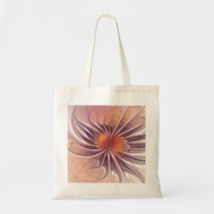 Bolso De Tela Fantasía floral, flor abstracta colorida del