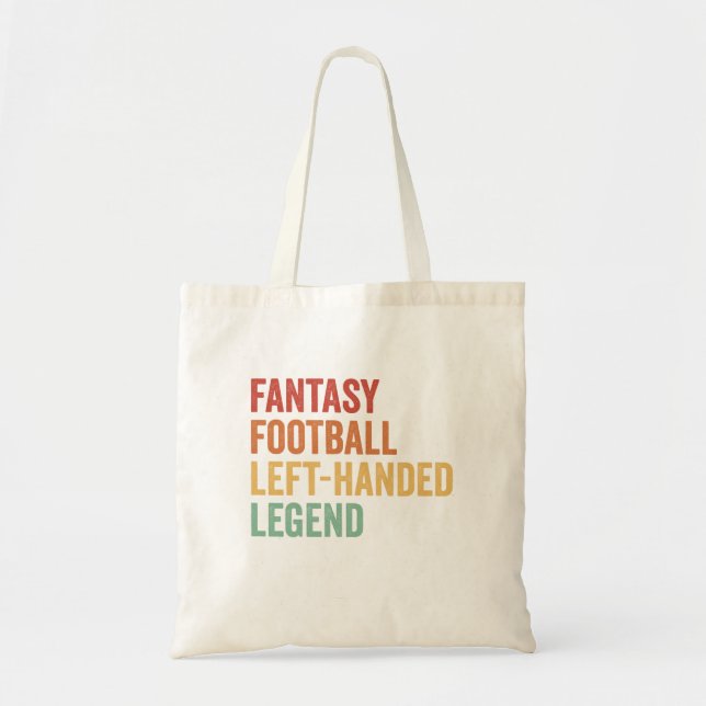Bolso De Tela Fantasía Fútbol Dejado Leyenda Mano Graciosa Retro (Frente)