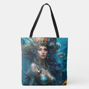 Bolso De Tela Fantasía Hermosa Princesa Mermai