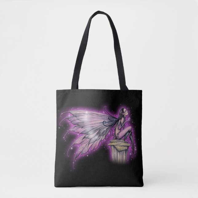 Bolso De Tela Fantasía mágica mística Fantasía arte Fe púrpura (Anverso)
