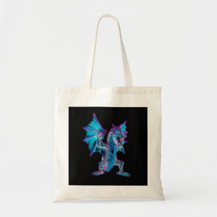 Bolso De Tela Fantasía Mística Vibrante Dragón Acuático Diario