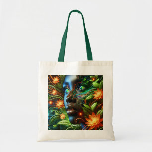 Bolso De Tela Fantasia Naranja Verde Chica Linda