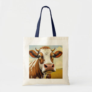 Bolso De Tela Fantasía Nubes de Campo de Vaca Cuta