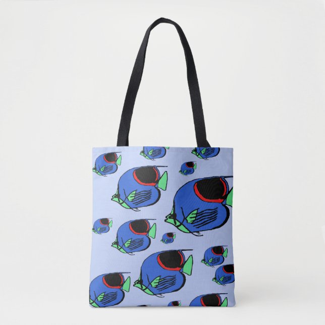 Bolso De Tela Fantasía Pescado #3 (Anverso)