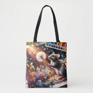 Bolso De Tela Fantasía Pinturas de flor del ratón