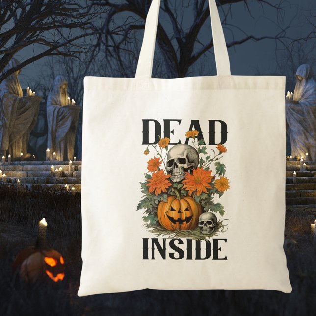 Bolso De Tela Fantasía por Halloween Trick o Trek Skull (Subido por el creador)