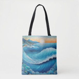 Bolso De Tela Fantasia Waters Seascape