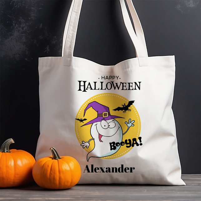 Bolso De Tela Fantasma Amigable Halloween Personalizado (Subido por el creador)