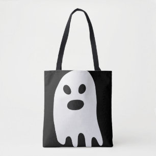 Bolso De Tela Fantasma blanca simple de Halloween
