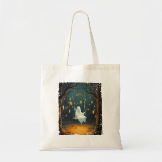 Bolso De Tela Fantasma Cuidadosa En Un Famoso Halloween De La Ca