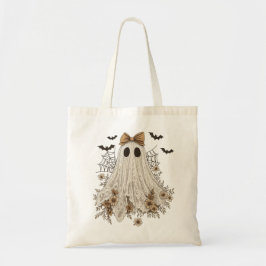 Bolso De Tela Fantasma de encaje elegante con lazo | Fantasma fl