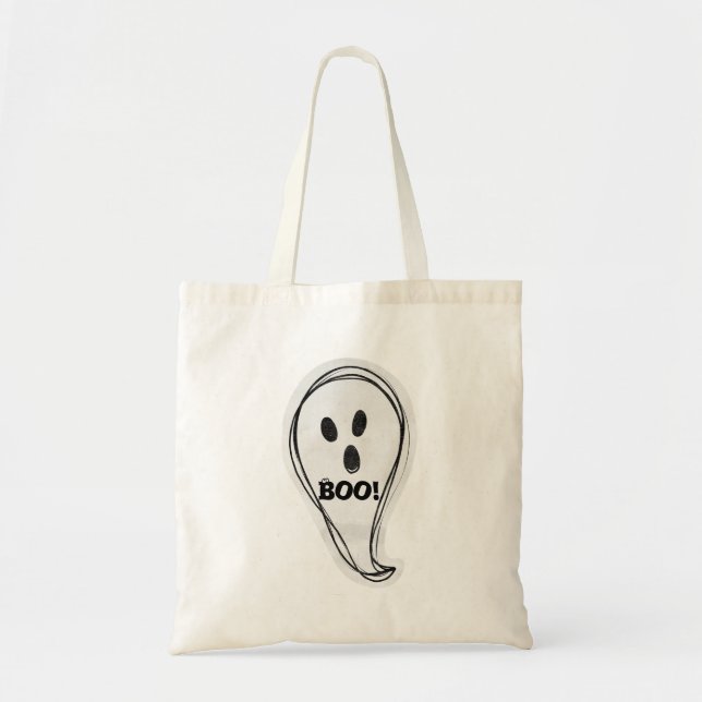 Bolso De Tela Fantasma de Halloween Boo (Frente)