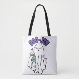 Bolso De Tela Fantasma de halloween Boo-Jee Cute con café helado