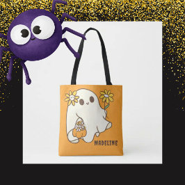 Bolso De Tela Fantasma de Halloween con retro lindo