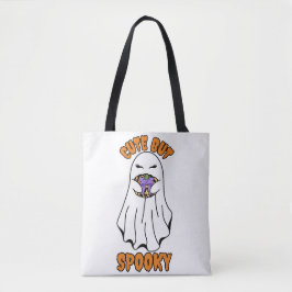 Bolso De Tela Fantasma de Halloween lindo pero espeluznante sost